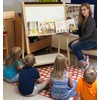 Flipside Products Magnetic Dry Erase Adjustable Teaching Easel, Attach Charts,