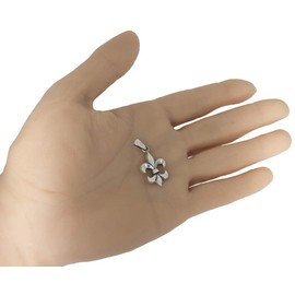 Metal Fleur de Lis Pendant 925 Silver