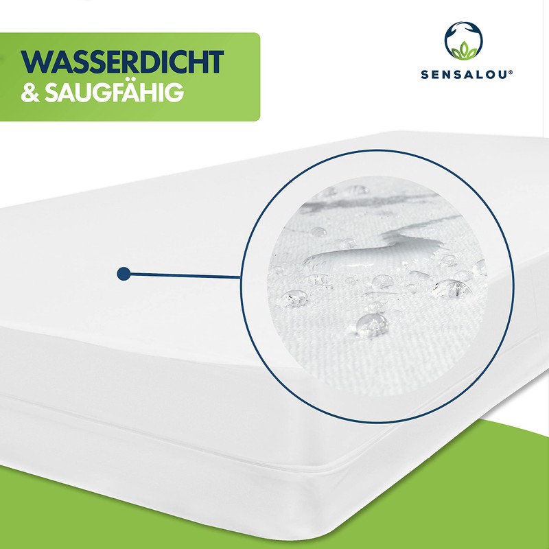 Sensalou Mattress Cover Zippered Encasing for Allergy Sufferers - 70