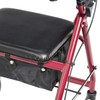 Drive Medical Aluminum Rollator Fold Up and Removable Back Support,