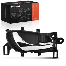 A-Premium Front or Rear Right Passenger Side Interior Door Handle Compatible with Nissan Sentra 2013-2019, X-Trail 2014-2020, Black Housing with Chrome Lever, Replace# 80670-3SG0C, 806703SG0C