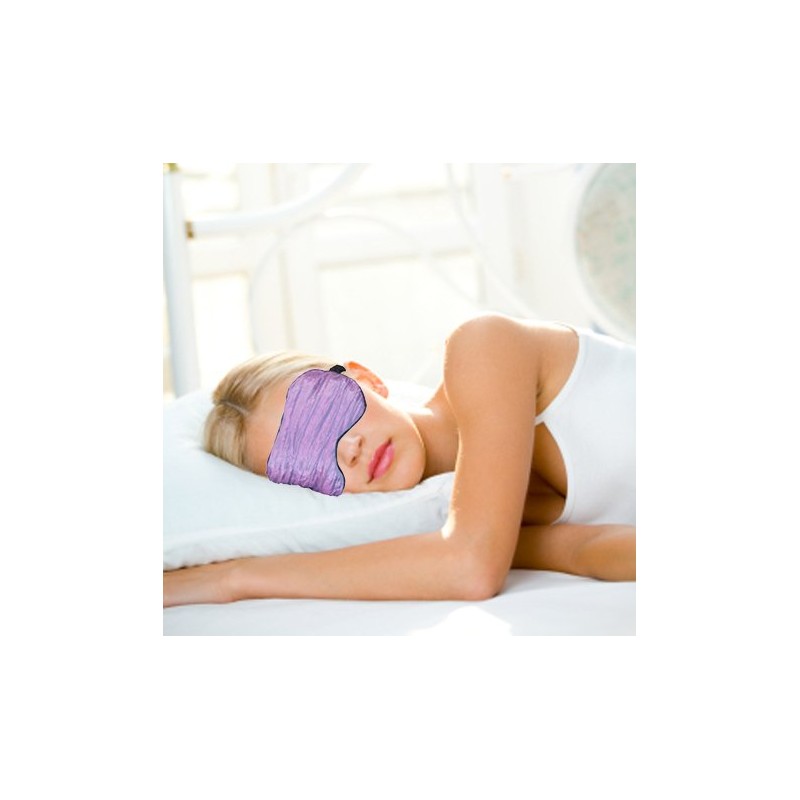 Relaxso Silk Therapy Lavender Eye Mask, Chiffon Crinkle Teal