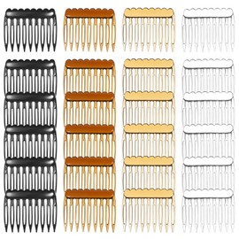 24 Stück Französische Seitenkämme Haarkämme für Damen Kunststoff Haarspange Kämme Haar Seitenkamm Twist Kamm Haarspangen Französische Seiten für Feines Haar Glattes Haars Dekorativer Steckkamm Haare