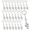 Amexo Pack of 24 Musical Notes Keychains, Music Note Keyring,