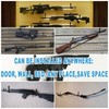 Gun Rack Storage Wall Mount Shotgun Rifle Hook Horizontal Metal