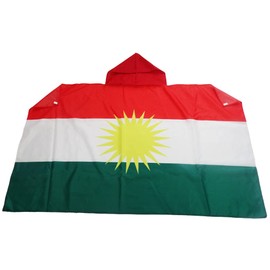 AZ FLAG - Kurdistan Flag - 5ft x 3ft - Cape Kurd Flag 100% Polyester with Integrated Sleeves - Body Flag - 80g
