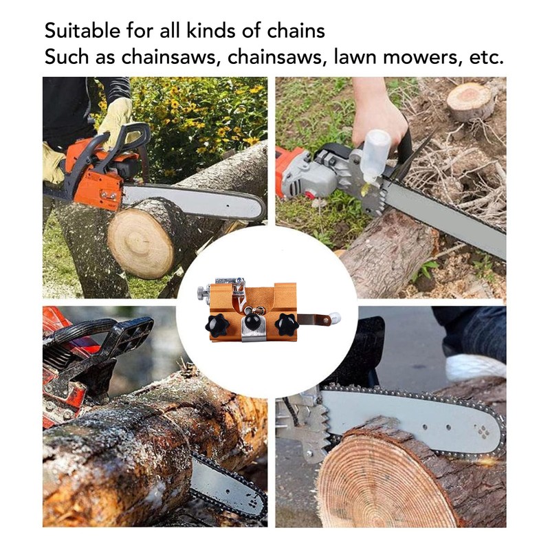 Chainsaw Sharpener Iron Hand Crank Universal Chainsaw Sharpening Clamp Jig
