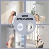 RAINREVIVE 6 Inch Straight Shower Arm with Flange and Stabilizer