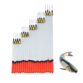 Rwoythk 20pcs Fishing Floats Accessories Coarse, Transparent Waggler Float Sea Carp Fishing Kit Rod Tackle Stops for Coarse Straight Insert for Fishing In Stillwater and Running Waters, 5 Size