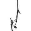 PFIFF 102937 Knot Halter with Reins, Snap Carabiner Swivels, Black,