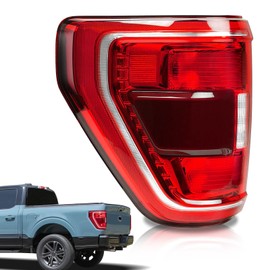 STRAUTOS Tail Lights Compatible With 2021 2022 2023 Ford F150 XLT TREMOR Halogen W/Blind Spot, Left Driver Sidee Brake Rear Taillight Assembly,Replace ML3Z13405C