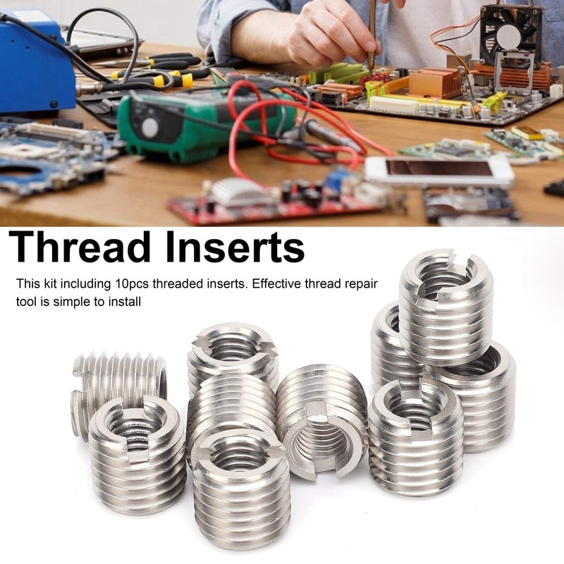 Eujgoov Thread Inserts M10 Internal Thread M16 Male Thread Stainless