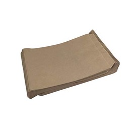 N'icePackaging 50 Qty 5" x 7" Decorative Flat Paper Gift Bags - Plain Brown Kraft Bags - for Sales/Treats/Parties Cookies/Gifts