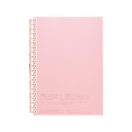 Lihit Lab Open Ring Notebook, B6, 30 Leaf, Pink