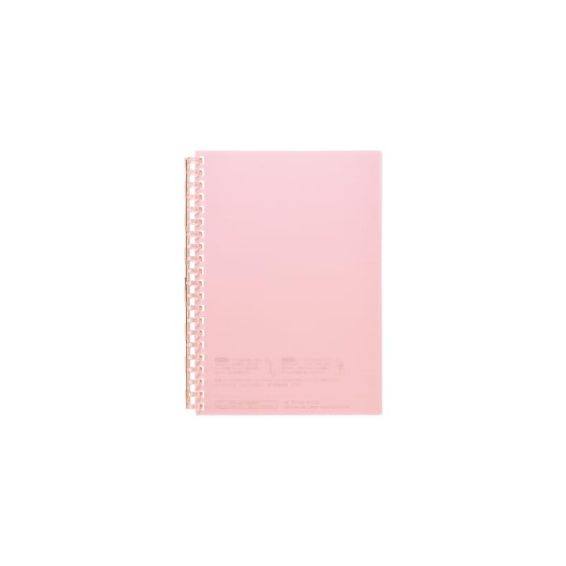 Lihit Lab Open Ring Notebook, B6, 30 Leaf, Pink