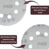Qjaiune 25PCS 5 Inch Sanding Discs Hook and Loop 400