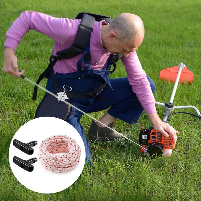 10 Metre Cable Pulley Lawn Mower Electric Pull Rope with