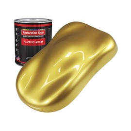 Restoration Shop - Anniversary Gold Metallic Acrylic Lacquer Auto Paint - Quart Paint Color Only - Professional Gloss Automotive, Car, Truck, Guitar & Furniture Refinish Coating
