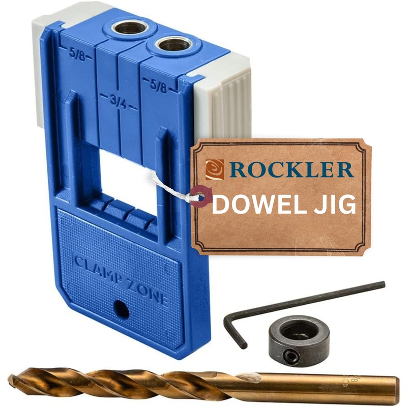 Rockler 3/8” Doweling Jig Kit w/Drill Bit & Stop Collar