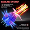 CHUSYYRAY 2x 2-Side 9003 H4 LED Headlight Bulbs Kit High