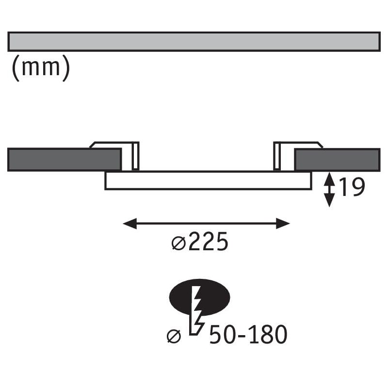 Paulmann Cover-it 95391 LED Panel 2-in-1 with Motion Sensor 225
