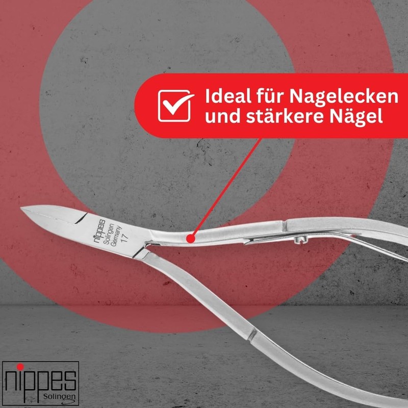Nippes Solingen Corner Pliers for Nails, 13 cm, Nickel-Plated Steel,