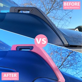 RERPRO Hood Trail Sights Cover Trim for Ford Bronco 2 Door 4 Door 2021 2022 2023 2024 2025 2026 Accessories Engine Hood Hinge Cover Hoods Side Release Handle Decoration Stickers Accessory 1 Pair Pink