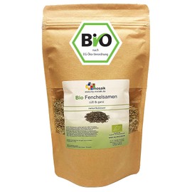 my-mosaik Organic Fennel Whole Sweet - as Spice or Tea - Fennel Seeds - Bottled in Germany (100 g)