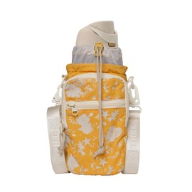 Thread Wallets Aqua Sling - Carry Your Water Bottle with Pockets for Cash, Phone, and Keys (Goldie)