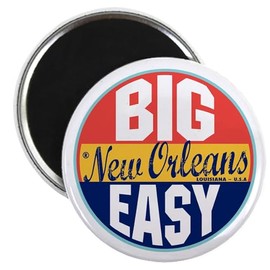 CafePress New Orleans Vintage Label Magnet 2.25" Round Magnet, Refrigerator Magnet