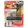E-Value BS-3N Drill & Bit Set of 10 Hex Shaft,