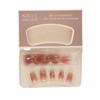 Nail Tip, Short, 24 Pieces, Medium False Nails, Gradient, Pink,