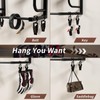 Motorcycle Helmet Rack with 6 J-hooks& 6 Clip Hooks –