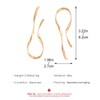 Asymmetrical Earrings for Women 18 K Gold Silver Spiral Helix
