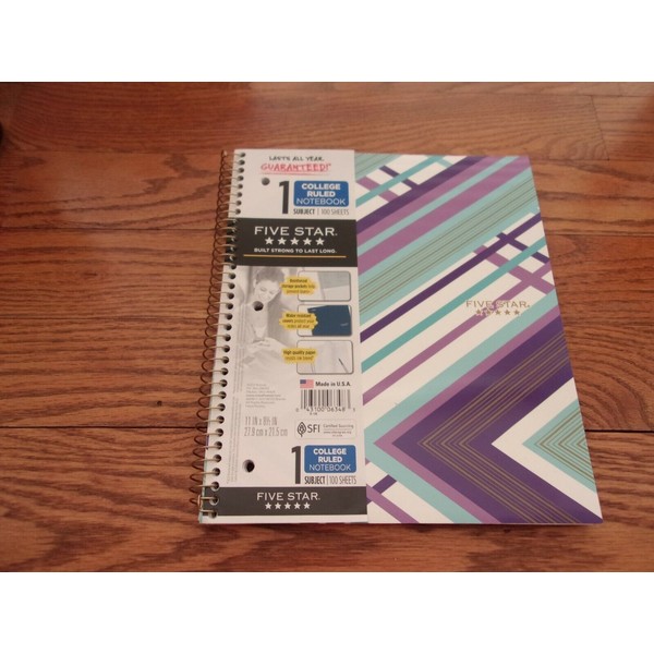 Five Star Lot of 3 - Five Star Spiral Notebook,