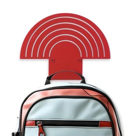 ARTiLETTO Decorative Hook Rack: Modern Coat Rack Wall Mount for Hanging Coats, Towels, Backpacks. Metal Wall Art, Room Décor, Large or Small, 4 Colors