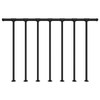 Deck Railings Metal Porch Railing Guard Rail Kit with Balusters
