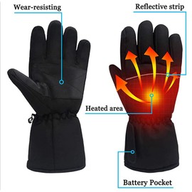 Heated Gloves 4.5V Electric Touchscreen Heating Gloves for Men Women Winter Skiing Riding Fishing Warm Hand Thermostat Thermal Gloves