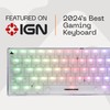 Higround Crystal Opal Basecamp 65% Mechanical USB Wired Gaming Keyboard,