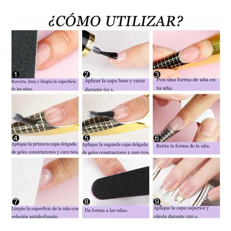Saviland, Gel De Construcción Clear, Para Extensión De Uñas