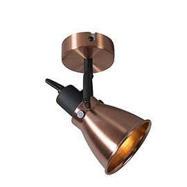 QAZQA - Classic I Antique Classic Spot Copper - Jos 1 I Living Room I Bedroom - Steel Round - LED Suitable E14