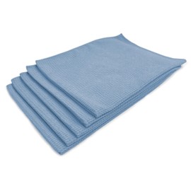 Tek Automotive Professional Microfibre Waffle Drying Towel - 5 Pack, Extra Large 76x56cm, Lint-Free, Streak-Free Car Drying Towel for Detailing, Cleaning Cloths for Car Windows, Glass & Paint