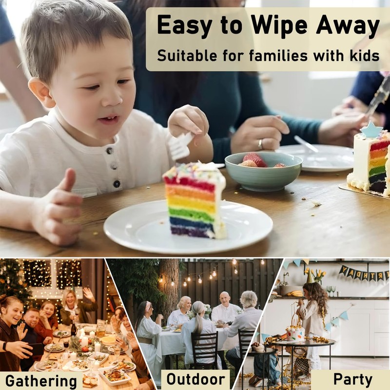 Amonsa Small Square Tablecloth 36 x 36 inch for 2-4