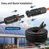 Solar Panel Extension Cable - 10AWG 10FT Solar Wire with
