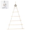 Wooden Hanging Ornaments with Star and Rope Decoration for Wall