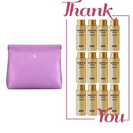 IOPE Signature Lavender Pouch + IOPE Super Vital Softener Skin 216ml (12 pieces of 18ml) Set / 시그니처 라벤더 파우치+아이오페 슈퍼바이탈 소프너 스킨 216ml (18ml 12개) 세트
