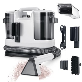 Cutewolf Portable Carpet & Upholstery Cleaner Machine, Handheld Spot Remover, 14Kpa Strong Suction Multi-purpose Deep Cleaner for Couch, Car, Stairs, Rugs, Pet Stains