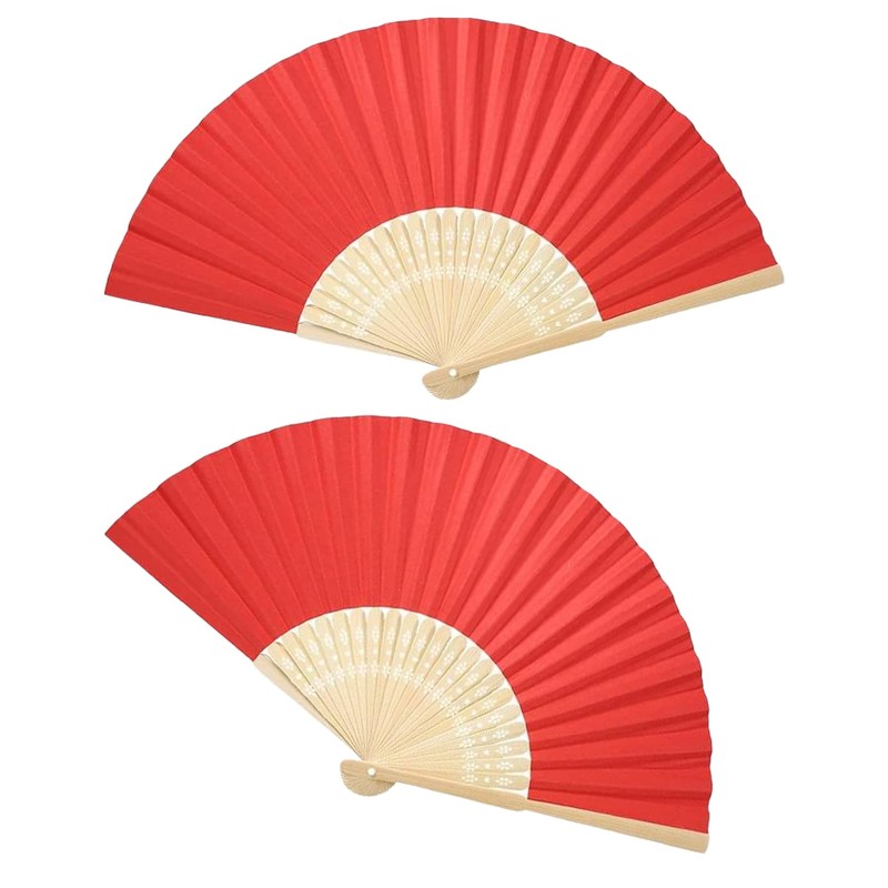 Woohome 15 PCS Hand Fan Foldable Paper Fan for Dancing,