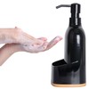 KOOK TIME Soap Dispenser, Black PUMP_DISPENSER, Practical Dish Soap Organizer
