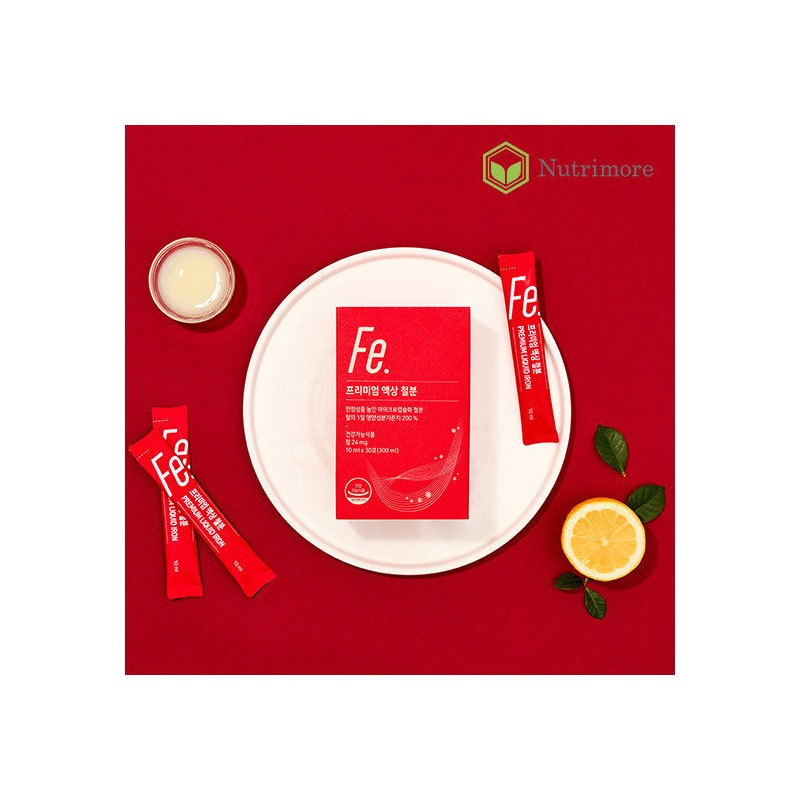 [Nutrimore] Premium liquid iron (30 sachets) 2 cans (2 months)
